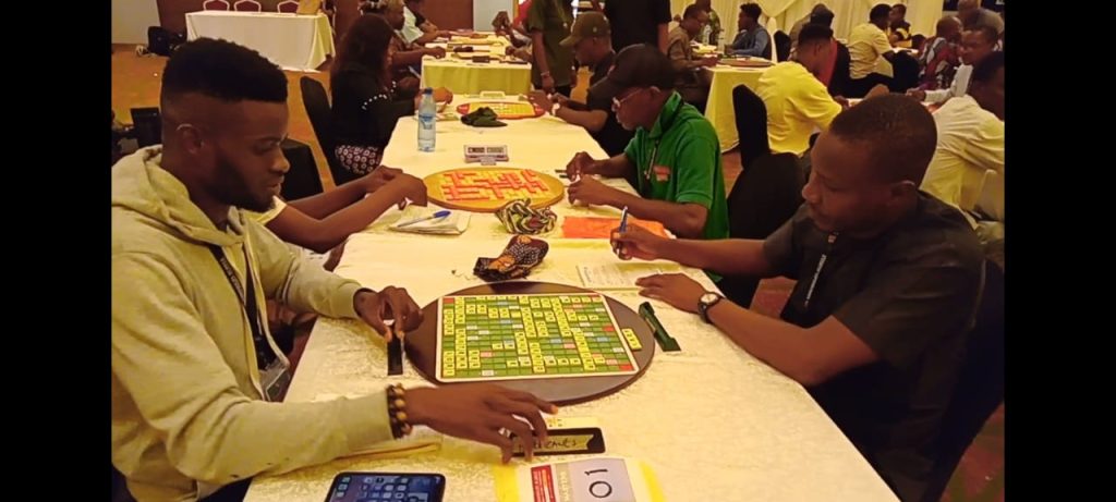 Scrabble champions, Enoch Nwali and Wellington facing off