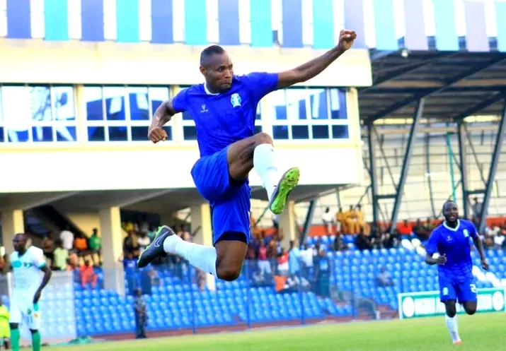 Anayo Ogbonna celebrates his goal on NPFL opening week