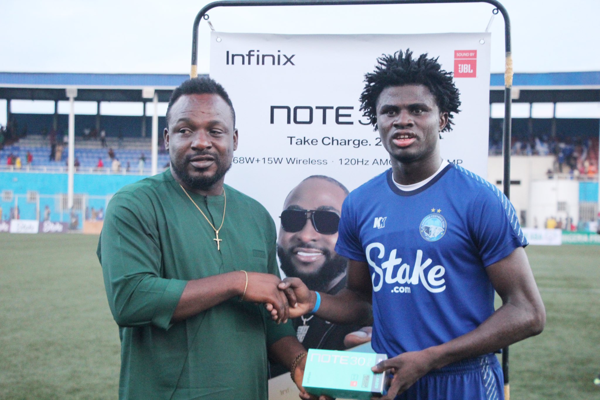 Daniel Daga was named man of the match against Kwara United in the NPFL.