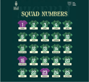 Super Eagles Iconic Numbers