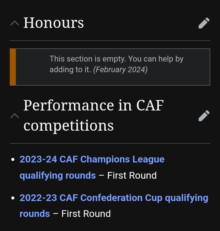 Screenshot of Remo Stars Wikipedia Article