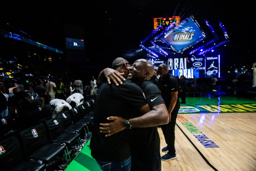 Rivers Hoopers Coach Ogo Odaudu and GM Ifie Ozaka