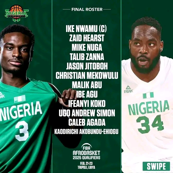 D'Tigers Roster for 2025 Afrobasket Qualifiers.
