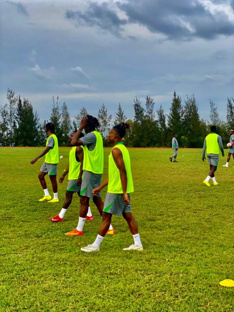 Eric Chelle Holds first training with Super Eagles