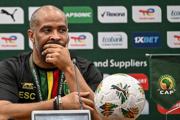 Eric Chelle as Malian coach during the 2023 AFCON in Cote D'Ivoire