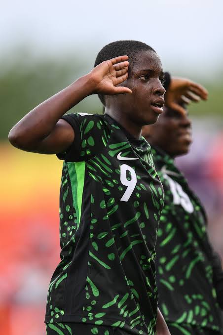 Morocco 2025: Chidi Harmony Brace Lift Flamingos Over South Africa U17 Chidi Harmony Brace for Nigeria against South Africa.