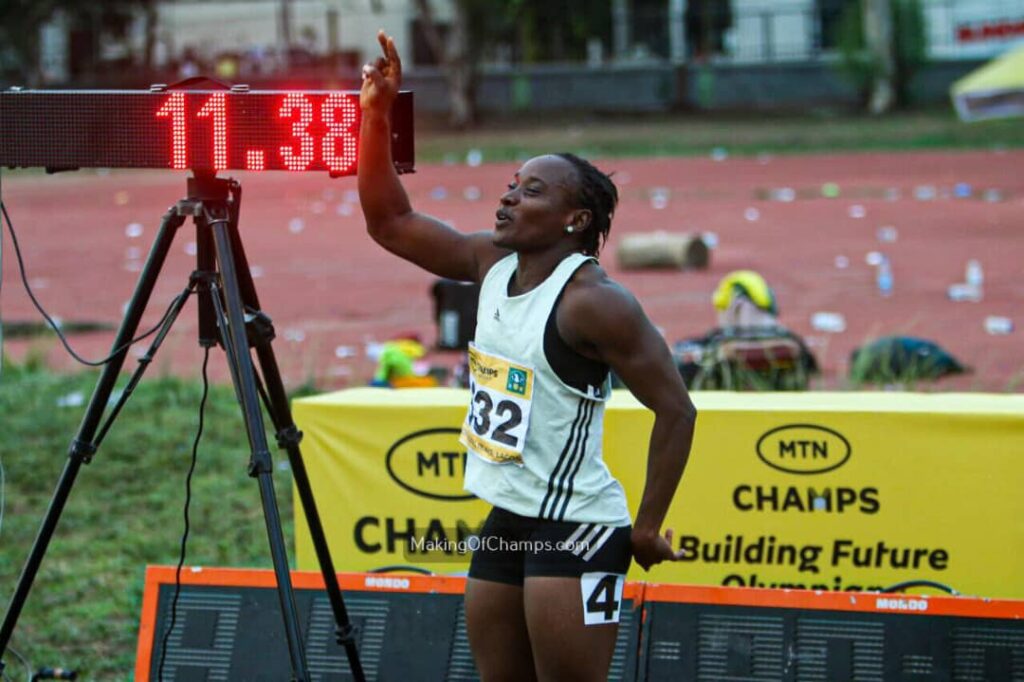 Iyanuoluwa Bada at MTN CHAMPS Lagos 