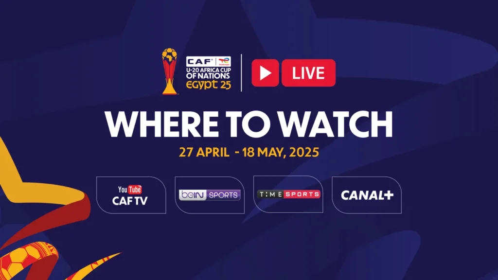 Where To Watch CAF U20 AFCON