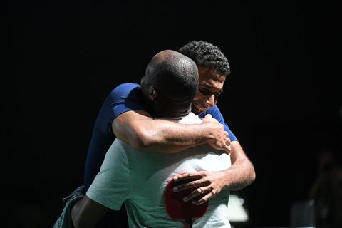 African Table Tennis Stars: Aruna Hugs Assar in Durban