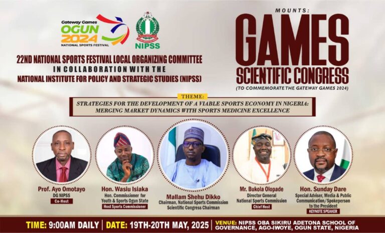 NIPSS Supports 22nd National Sports Festival Scientific Congress NIPSS Supports 22nd National Sports Festival Scientific Congress