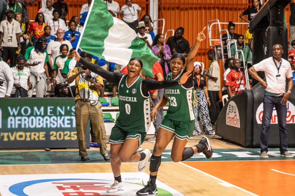 Amy Okonkwo celebrates as D'Tigress pip Senegal