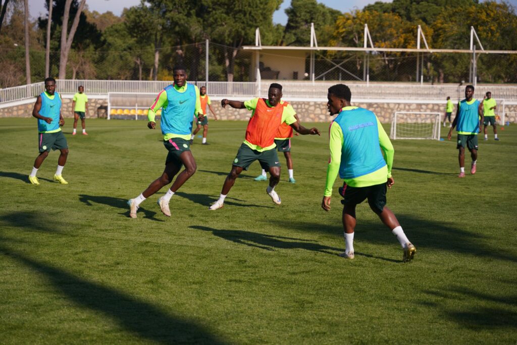 Super Eagles in Antalya training
