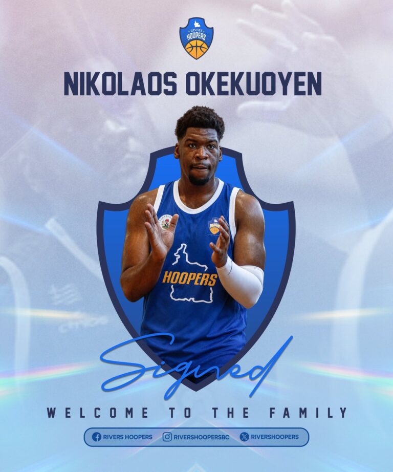NPBL Playoffs: Rivers Hoopers Adds 7-Foot Greek Enforcer To Roster Ahead of the 2026 NPBL Playoffs, Rivers Hoopers have announced Nikolaos Okekuoyen