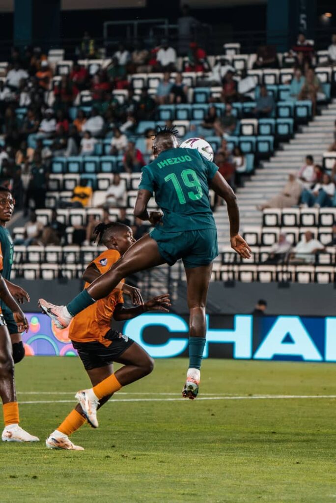 Striker Chinwendu Ihezuo against Zambia on Saturday.