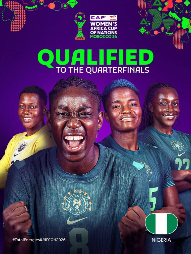 Nigeria qualifies to WAFCON quarter-final to battle Cameroon