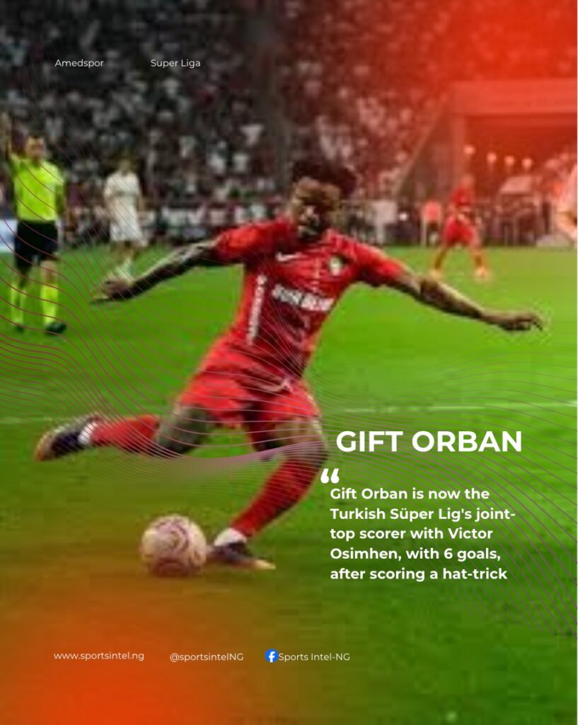 Gift Orban scores for Amedspor