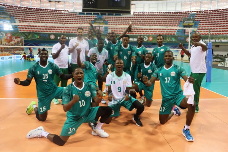 Nigeria records first win at 2026 Volleyball African Nations Championship Nigeria Volleyball celebrates